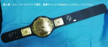 초인류 빌 골드버그 선수, 친필 사인 포함 WWE 챔피언 장난감 벨트