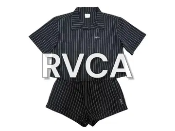 새상품급! RVCA 블랙 스트라이프 셋업 XS