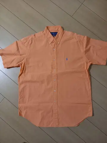 Ralph Lauren 오렌지 코튼 반팔 셔츠