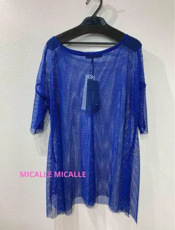MICALLE MICALLE 메쉬 상의 블루