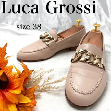 [최고급] Luca Grossi 루카그로씨 체인 로퍼 가죽 신발
