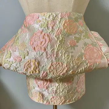 성인 병사 오비 베르시니 긴 자카드 병사 오비 반폭 오비