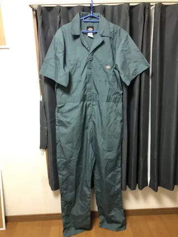 디키즈 반팔 츠나기 오버올 작업옷 DIY 링컨 그린