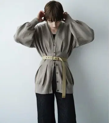 CLANE 허리 쉐이프 돌먼 가디건, 택 포함