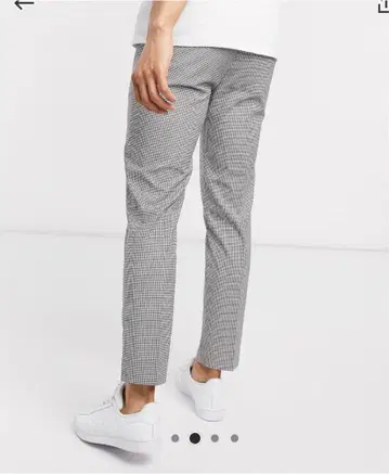 ASOS 미니 체크 슬랙스