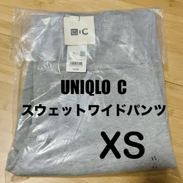 유니클로 C 맨투맨 와이드 팬츠 그레이 XS 사이즈