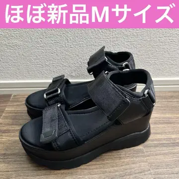 snidel 스나이델 스니커즈 밑창 샌들 블랙 M사이즈