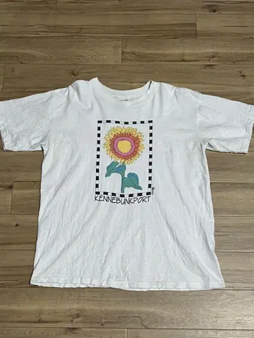 90s FRESH PRODUCE 해바라기 아트 티셔츠