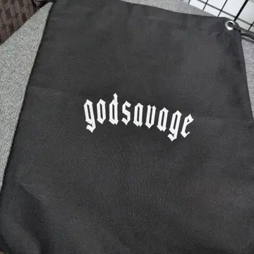 godsavage 에코백 블랙