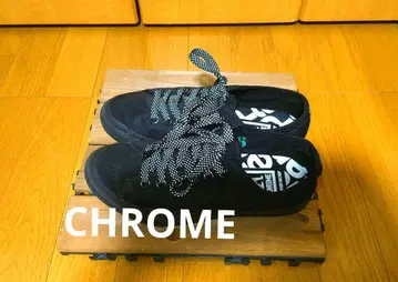 CHROME 크롬 캔버스 스니커즈 로우 컷 6 24.0 블랙