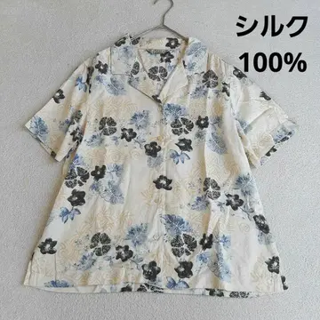 Tommy Bahama 반팔 셔츠 알로하 타미힐피거 실크