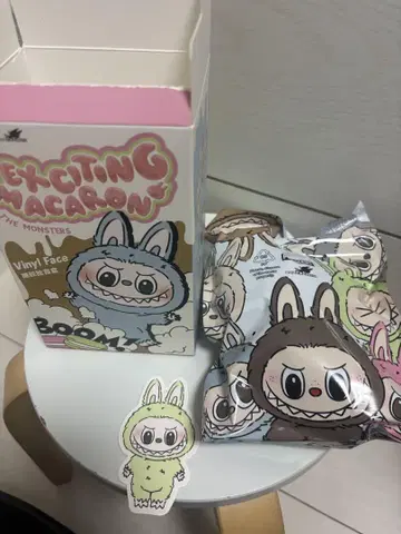 러브부 Labubu Exciting Macaron 봉제 인형 Green