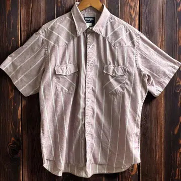 Wrangler 80's 반팔 셔츠 17 웨스턴 셔츠 XL