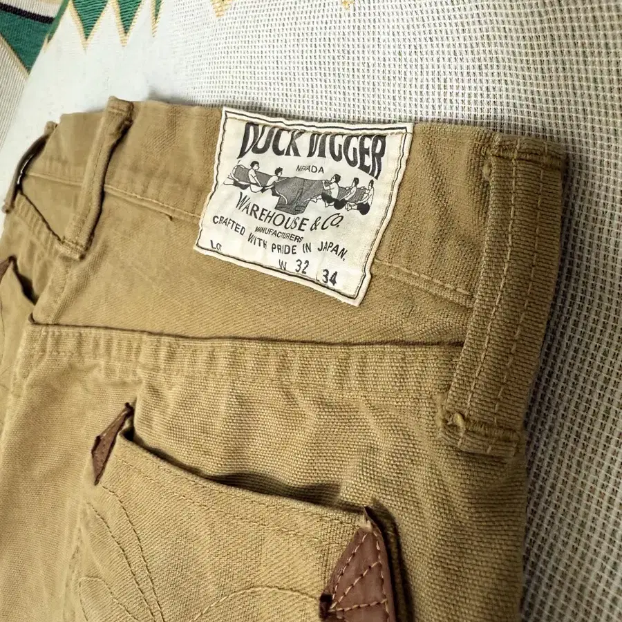 DUCK DIGGER ウエアハウス タッグ地 ワークパンツ ベージュ 32 8033001520125_1.jpg?v=