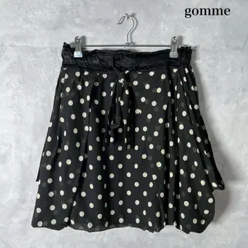 gomme 밴딩 일본제 도트 도트 스커트 N983