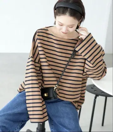 Leminor SLOBE IENA 별주 everyday 빅 보더 티셔츠