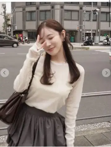 COCODEAL 아이보리 시스루 탑스