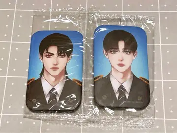 LEZHIN 팝업 아침이 되었습니다 증명사진 캔뱃지 귀야곡 한국 BL