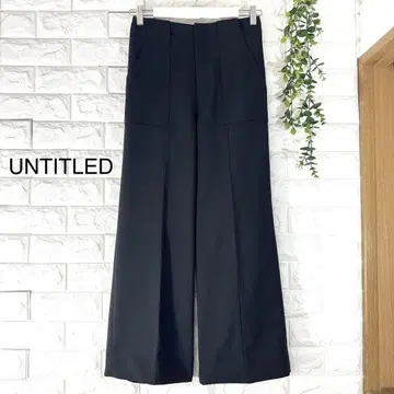 새상품 UNTITLED 와이드 팬츠 현행 택 언타이틀 팬츠 블랙