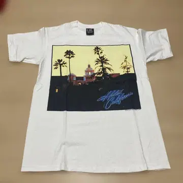 EAGLES 90s 호텔 캘리포니아 Giant 바디 티셔츠 구제 의류