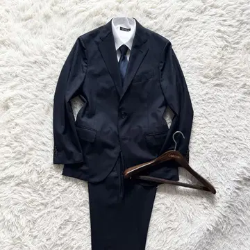 <>LARDINI 네이비 울 수트 사이즈 48