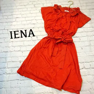 IENA 이에나 허리 리본 반팔 원피스 A라인