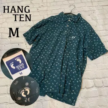 HANG TEN 피케 셔츠 반팔 그린 M