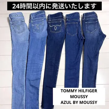 MOUSSY 스키니 데님 5개 슬림 AZUL BY MOUSSY 청바지