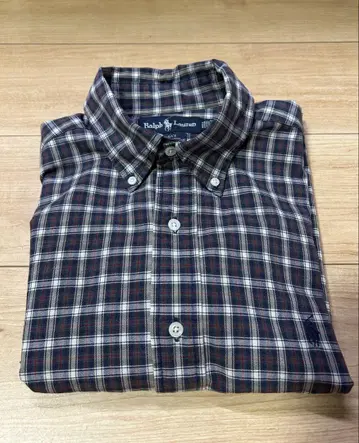 90s Ralph Lauren BLAKE 반팔 체크 셔츠 블랙