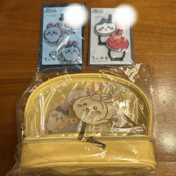 치이카와 (먼작귀) 시마무라 파우치 머리끈 세트