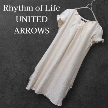 Rhythm of Life 리본 슬리브 반팔 원피스 아이보리 계열