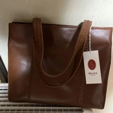 Brera 브라운 가죽 핸드백 2016 모델