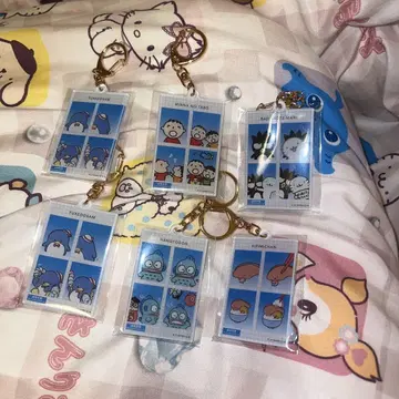 산리오 증명 사진풍 키링 묶음 판매 턱시도 샘 한교동
