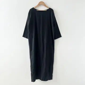 아츠 앤 사이언스 롱 원피스 린넨 블랙