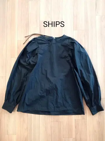 새상품급 SHIPS 퍼프 슬리브 블라우스 긴팔
