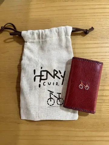 HENRY CUIR 가죽 키 케이스 빨간색 앙리 쿠이르