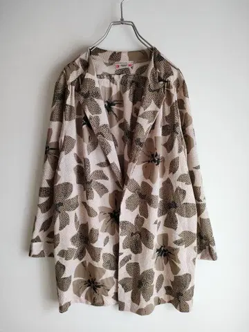 vintage 프랑스 꽃무늬 가운 빈티지 빈티지 아우터 XL