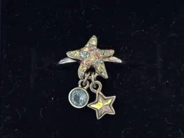 Swarovski 별 모양 반지, 멀티 컬러 크리스탈