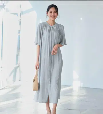 로페피크닉 접촉 냉감 UV컷/할섬 하프 슬리브 원피스