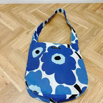marimekko 마리메꼬 우니코 코튼 숄더백 파랑