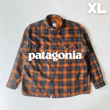 Patagonia 2000년대 옴브레 체크 헤비 플란넬 셔츠 XL