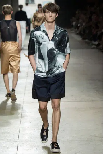 DRIES VAN NOTEN 16SS 마릴린 몬로 셔츠