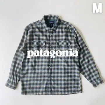 Patagonia 2001년 제작 옴브레 체크 헤비 플란넬 셔츠 M