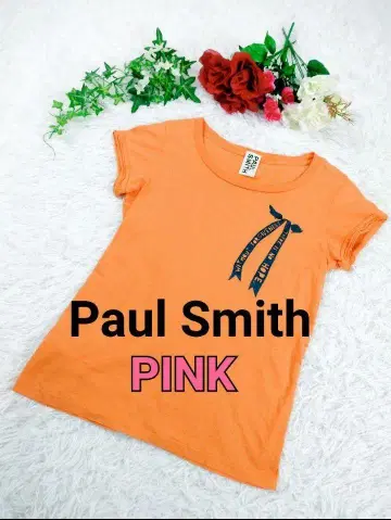 [새상품급] 폴스미스 PAUL SMITH PINK 양면 프린트 티셔츠