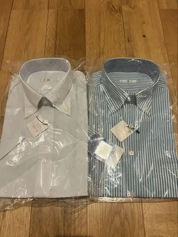 정장 셀렉트 suit select 스트라이프 셔츠 2장 세트 S 반팔