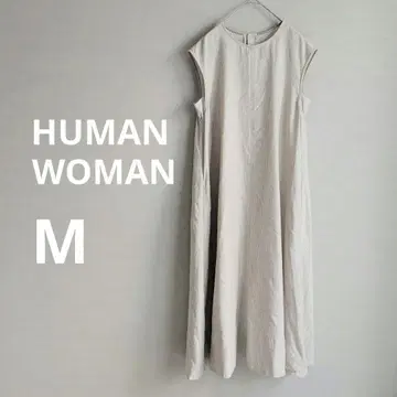 HUMANWOMAN 휴먼 우먼 / 린넨 혼방 롱 원피스 베이지