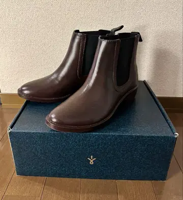 레인부츠 와인 레드