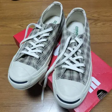 CONVERSE 잭파셀 체크 무늬 스니커즈 24cm