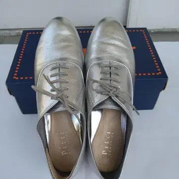 실버 가죽 로퍼(pitti)