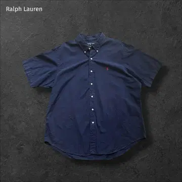 Ralph Lauren 랄프 로렌 반팔 셔츠 코튼 네이비 구제 의류